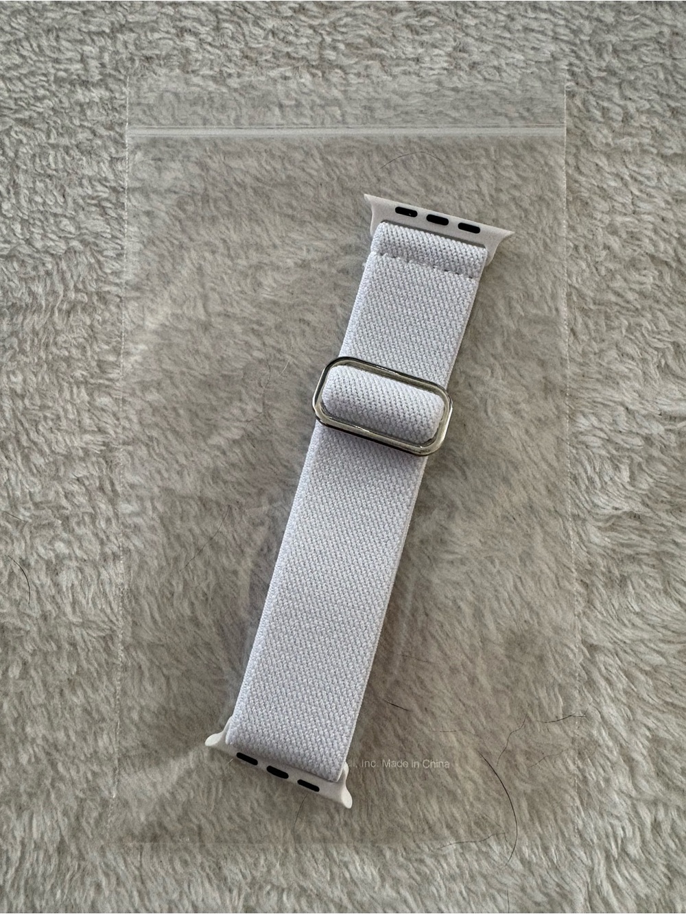 White Adjustable Apple Watch Band